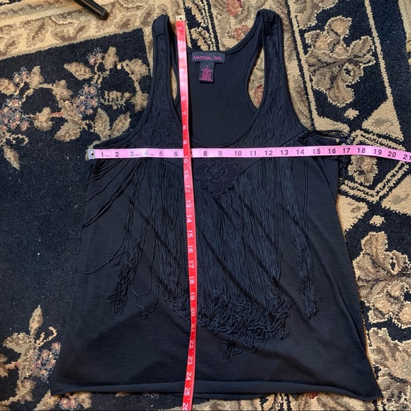 Material Girl Fringe Tank Top - Picture 4 of 7